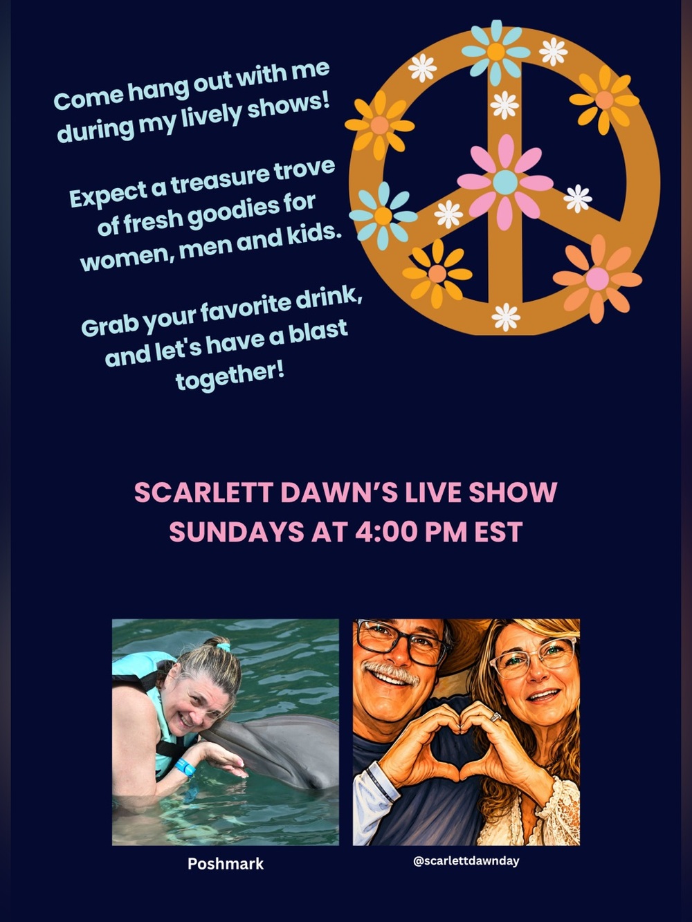 🩵Congrats on your bid 🐬  @Scarlettdawnday Live Show ☮️ Unlisted - Picture 3 of 4